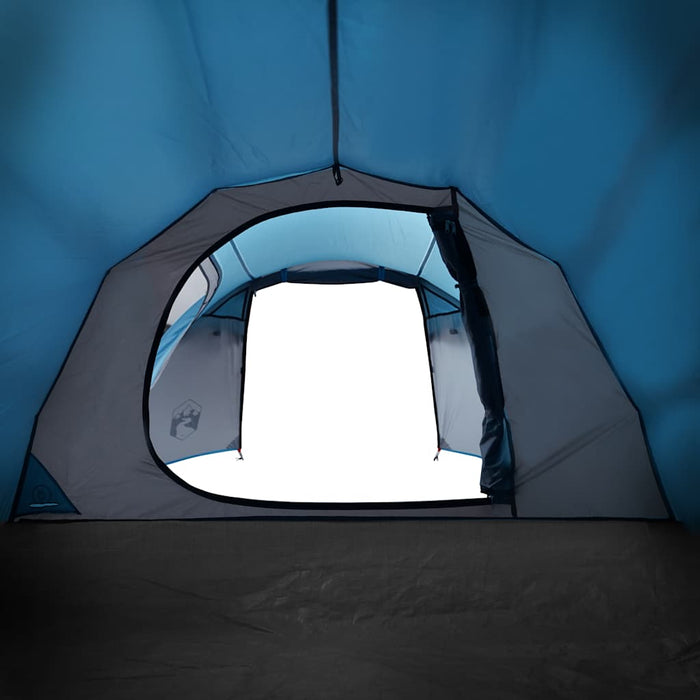 Camping Tent Tunnel 3-Person Blue Waterproof