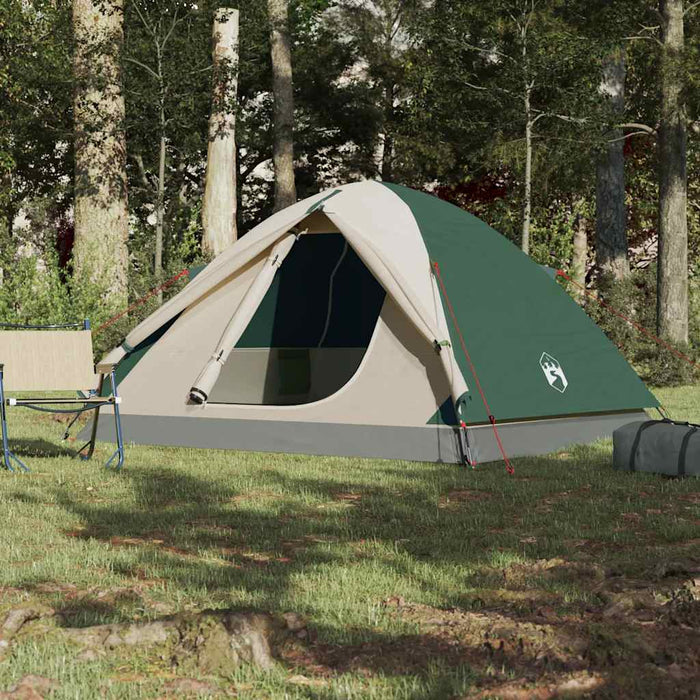 Cort de camping Dome pentru 6 persoane, verde, rezistent la apă