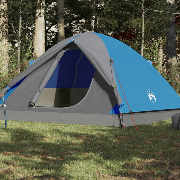 Cort de camping Dome pentru 6 persoane, albastru, rezistent la apă