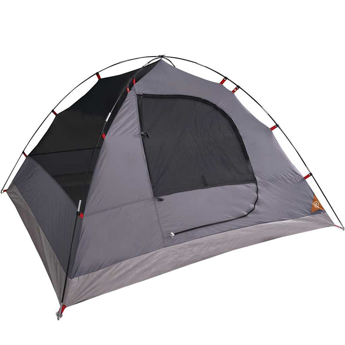 Camping Tent Dome 6-Person Orange Waterproof