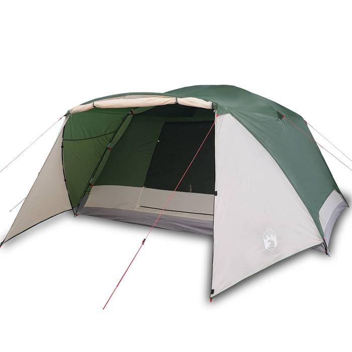 Camping Tent with Porch 4-Person Green Waterproof