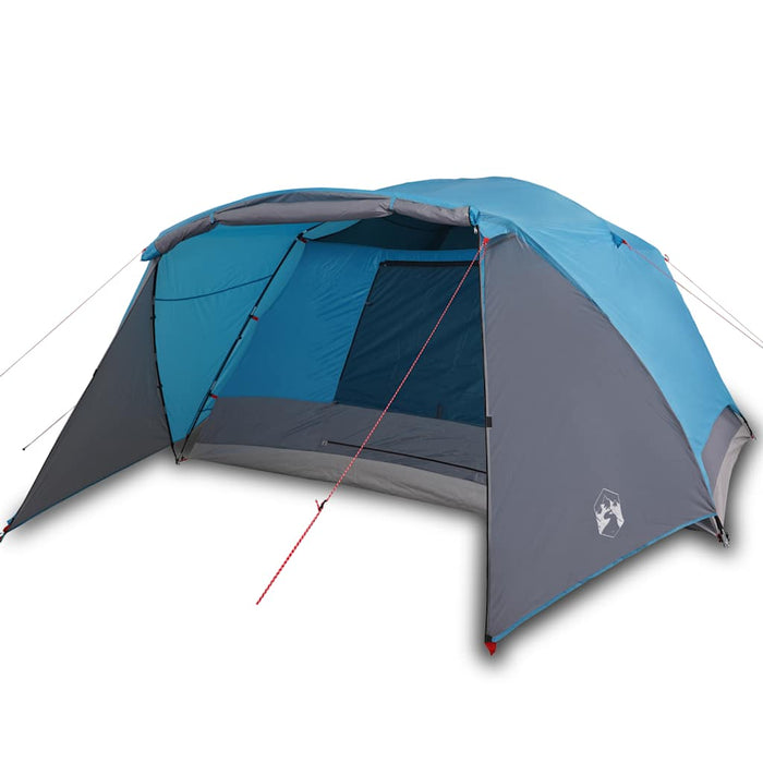 Family Tent with Porch 6-Person Blue Waterproof