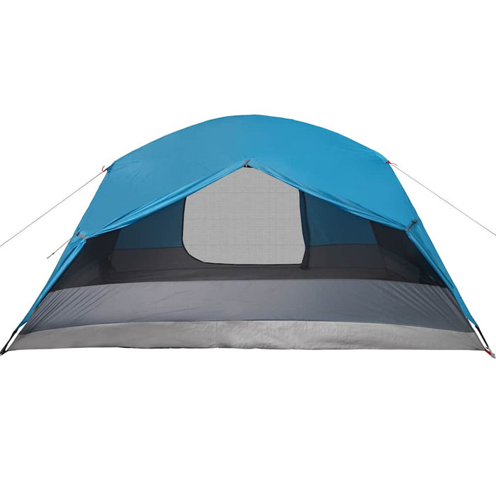 Family Tent with Porch 6-Person Blue Waterproof