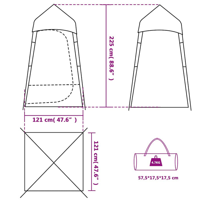 Toilet Tent Green Waterproof