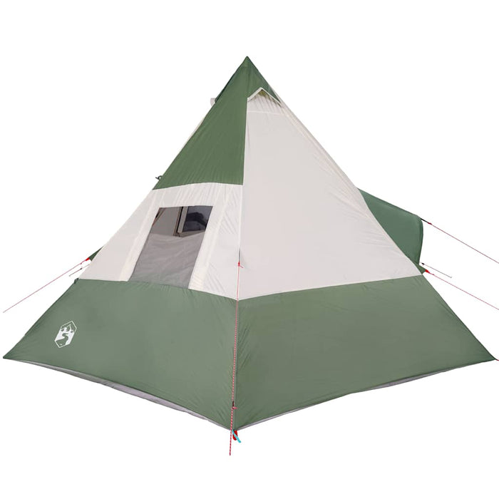 Camping Tent Tipi 7-Person Green Waterproof