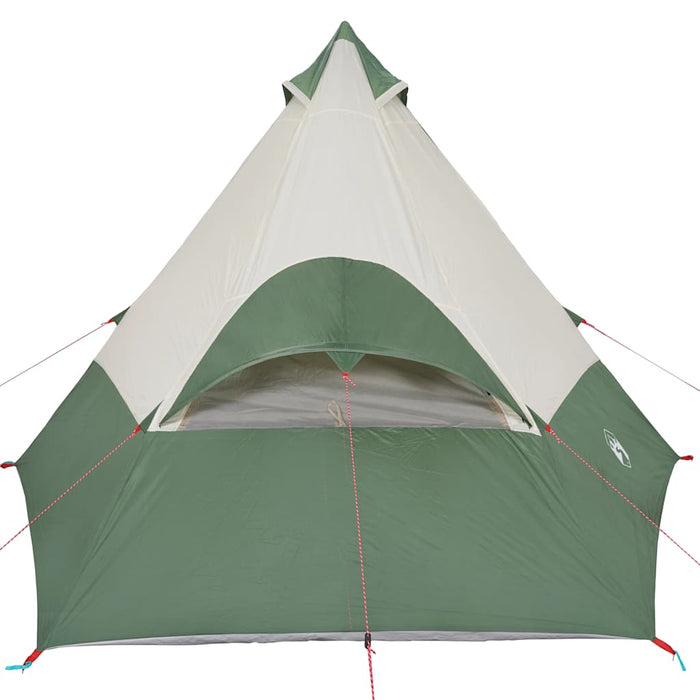 Camping Tent Tipi 7-Person Green Waterproof