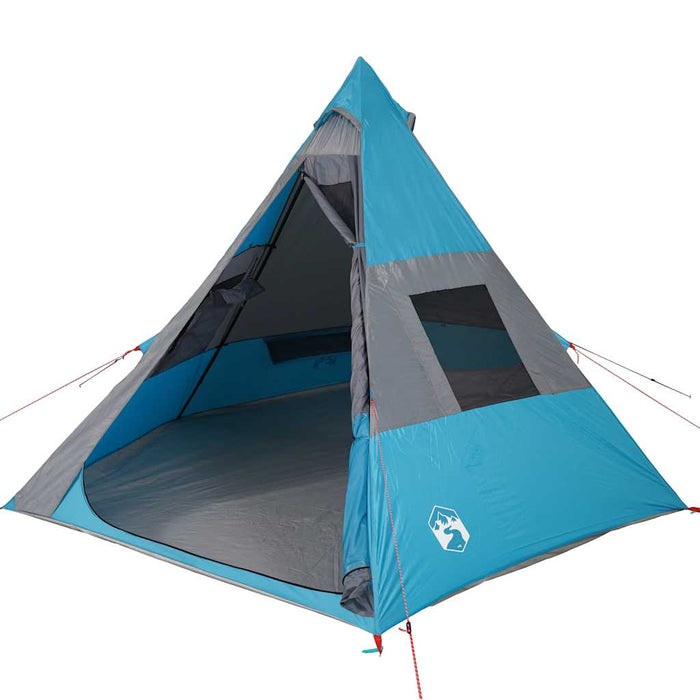 Cort de camping Tipi 7-Person Blue Waterproof