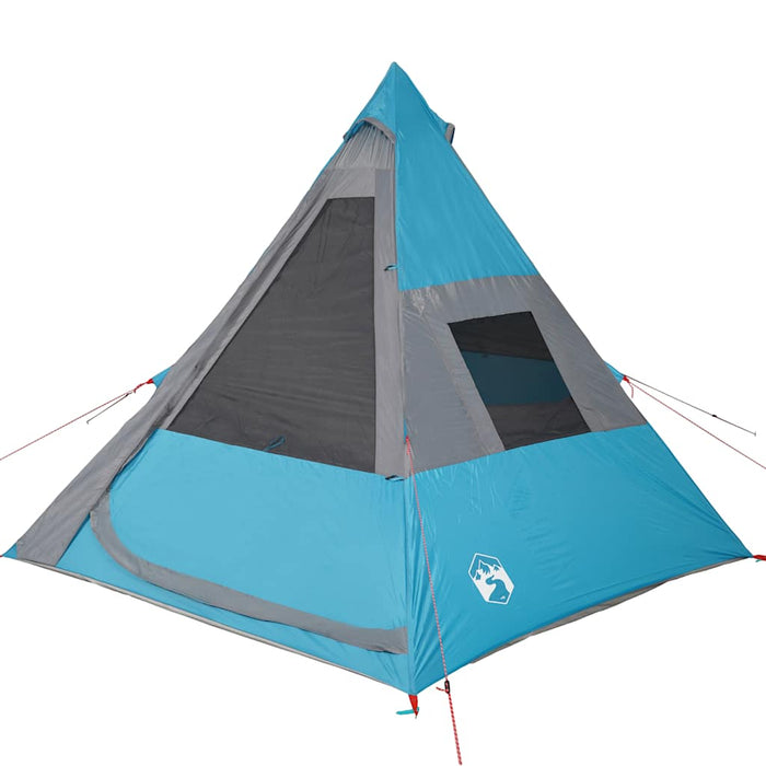 Cort de camping Tipi 7-Person Blue Waterproof