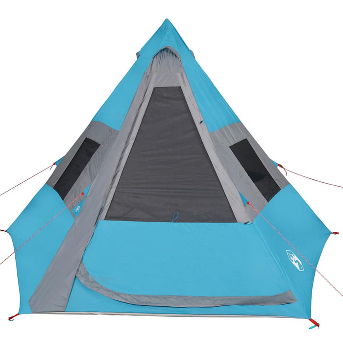 Cort de camping Tipi 7-Person Blue Waterproof