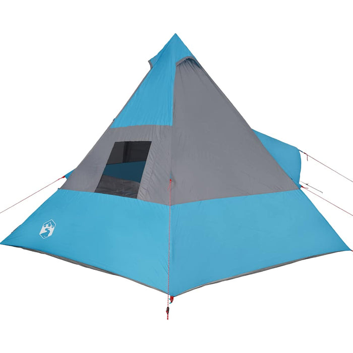 Cort de camping Tipi 7-Person Blue Waterproof