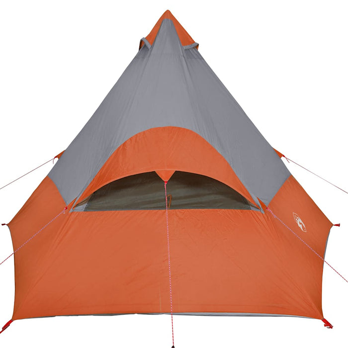 Camping Tent Tipi 7-Person Orange Waterproof