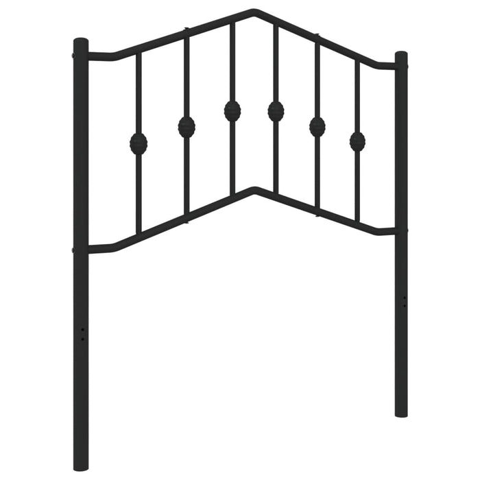 Metal Headboard Black 80 cm