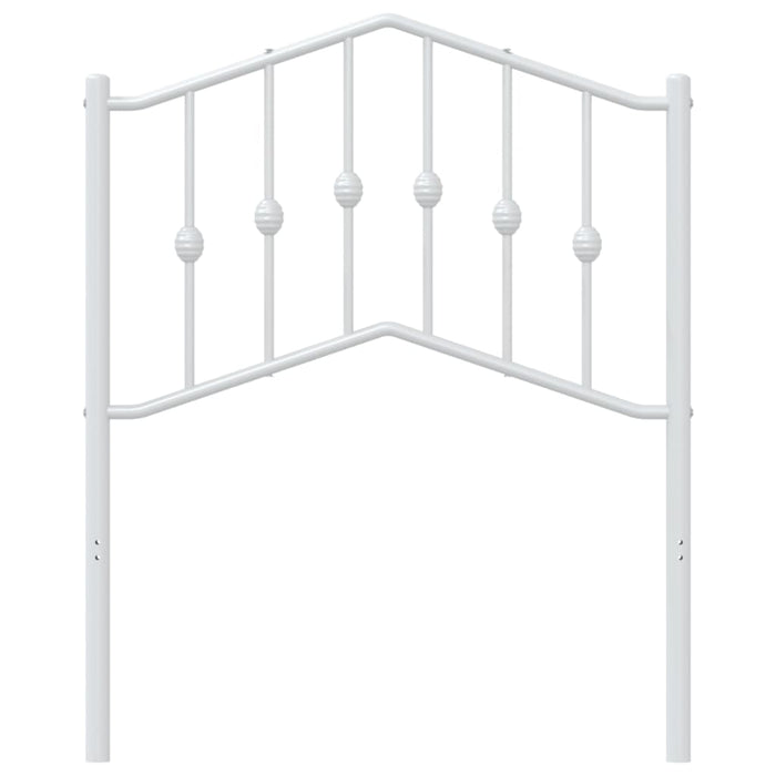 Metal Headboard White 75 cm