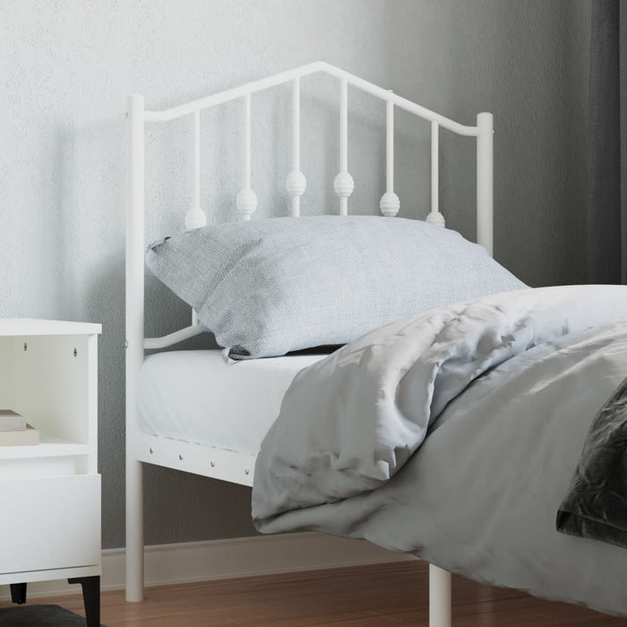 Metal Headboard White 75 cm