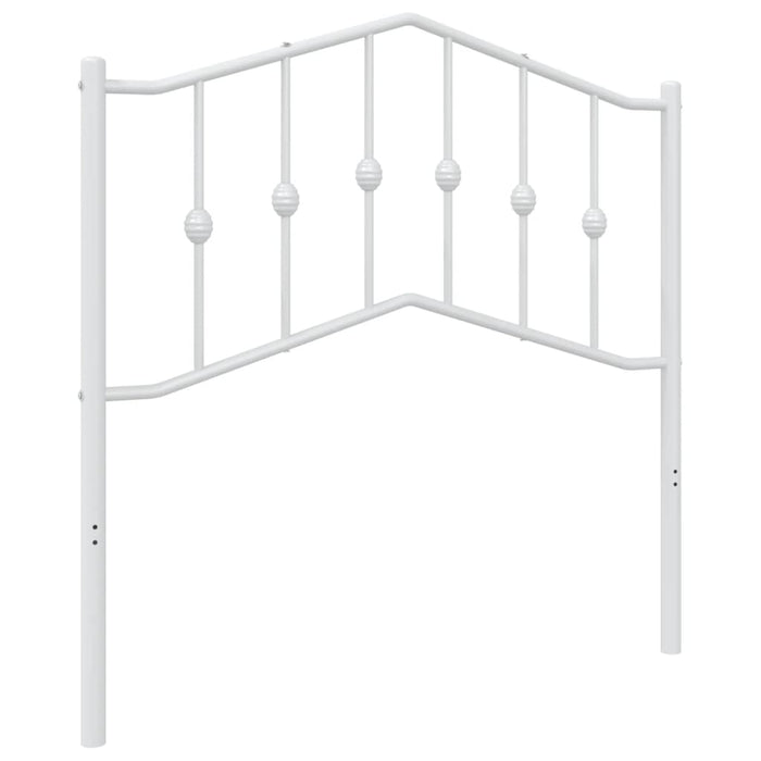 Metal Headboard White 90 cm