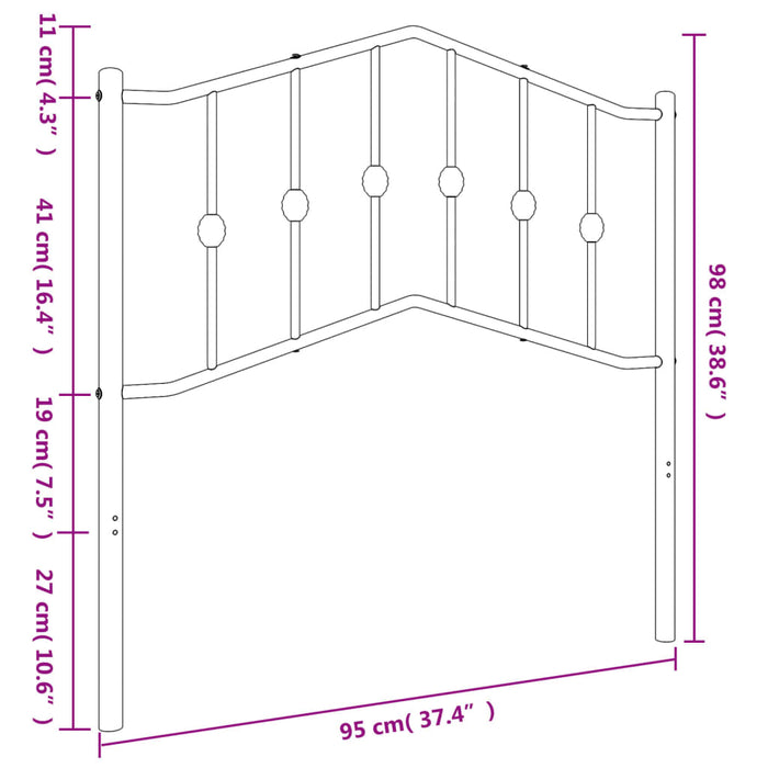 Tablie metalica alba 90 cm