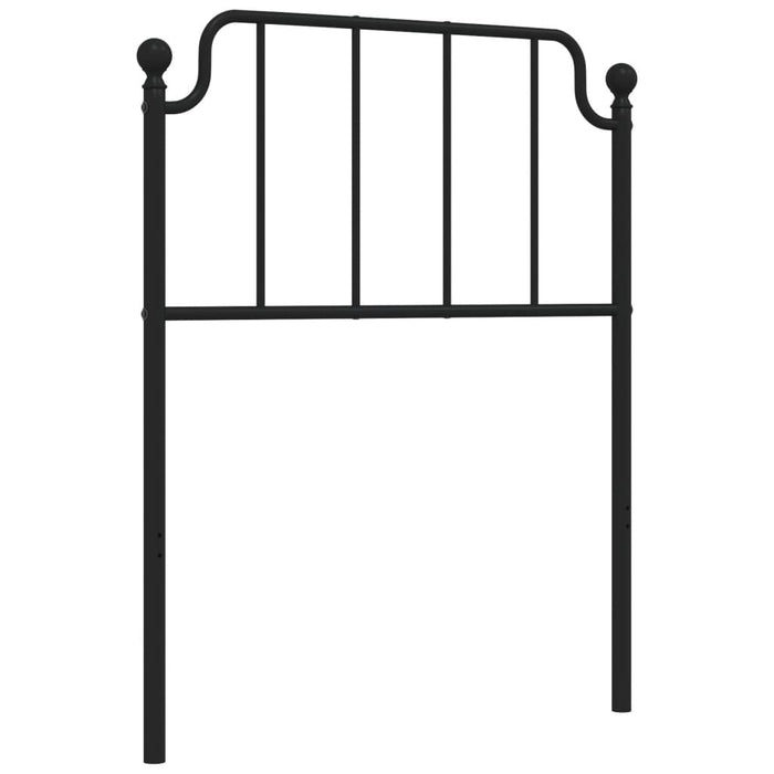 Metal Headboard Black 80 cm