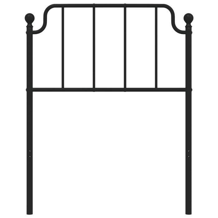 Metal Headboard Black 80 cm