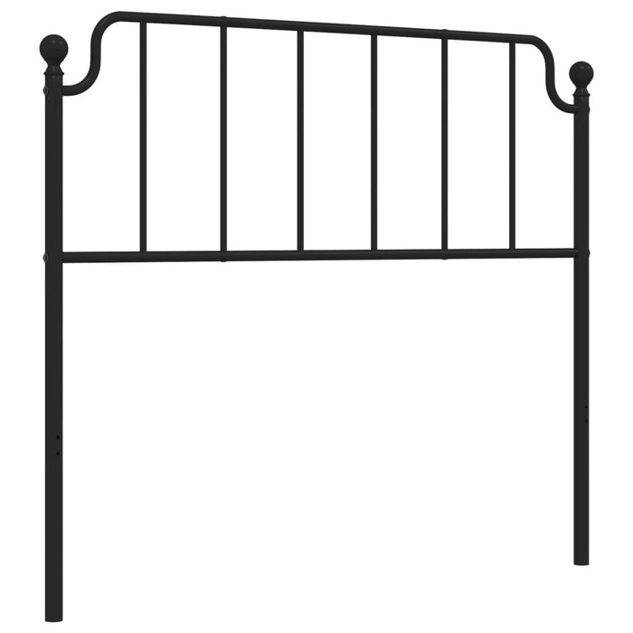 Metal Headboard Black 107 cm