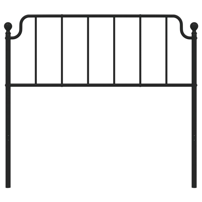 Metal Headboard Black 107 cm