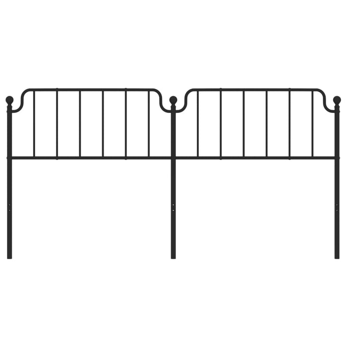 Metal Headboard Black 193 cm