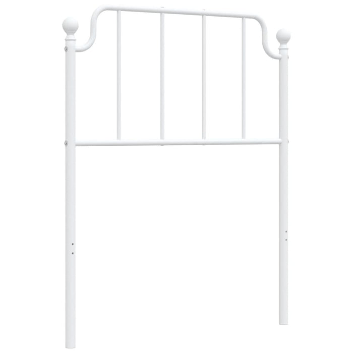 Metal Headboard White 75 cm