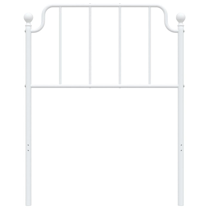 Metal Headboard White 75 cm