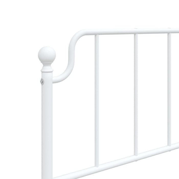 Metal Headboard White 75 cm