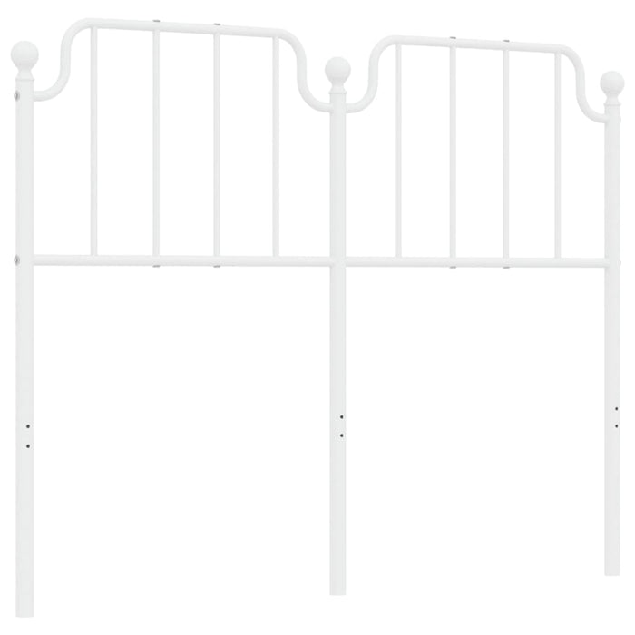 Metal Headboard White 120 cm