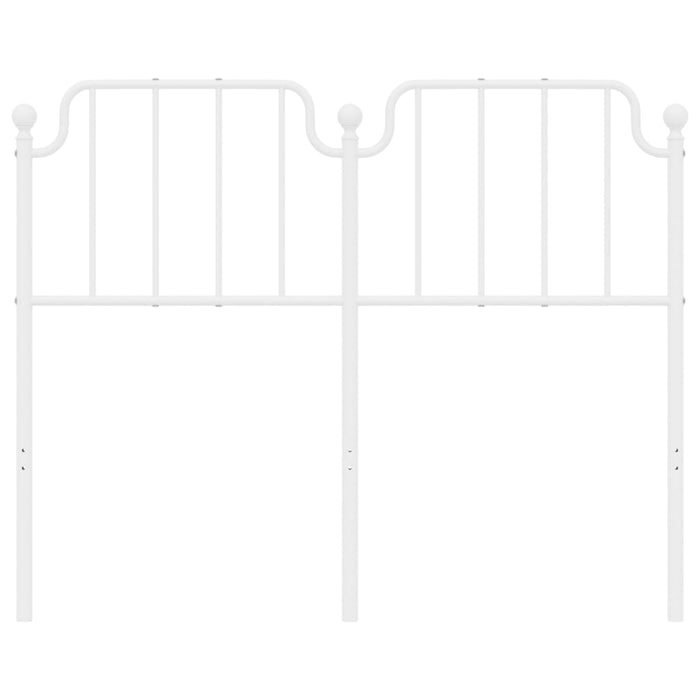 Metal Headboard White 120 cm