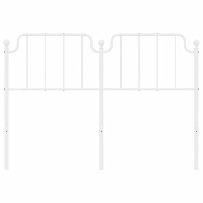 Metal Headboard White 150 cm