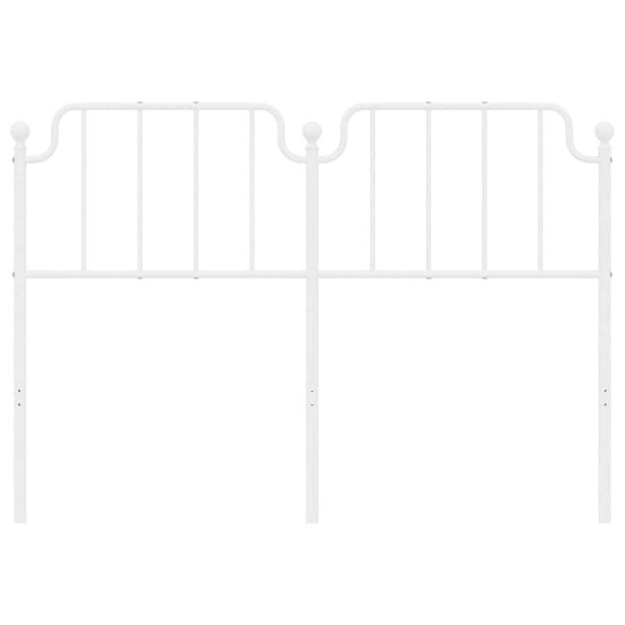 Metal Headboard White 150 cm