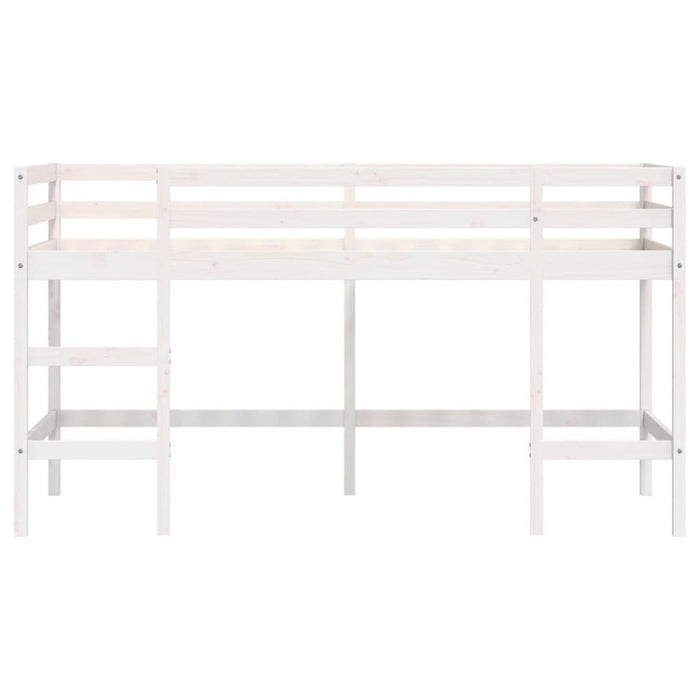 Kids' Loft Bed without Mattress with Ladder White 80x200 cm