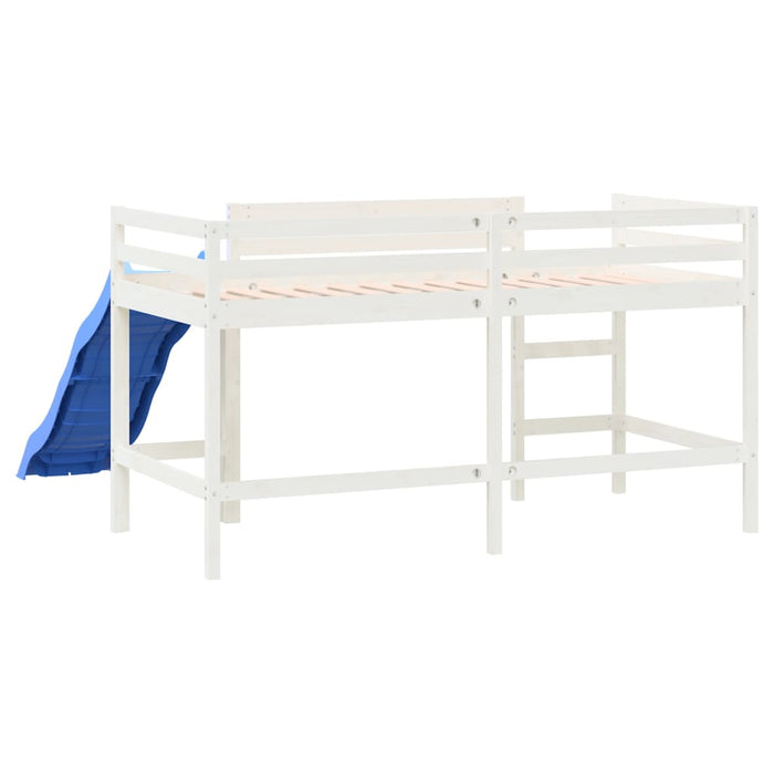 Kids' Loft Bed without Mattress with Slide White 80x200 cm