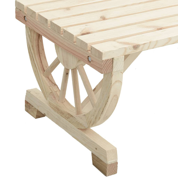 Garden Table 115x55x65 cm Solid Wood Fir