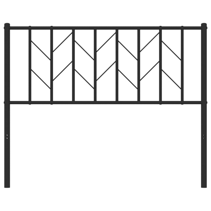 Metal Headboard Black 107 cm