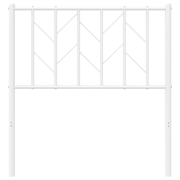 Metal Headboard White 80 cm