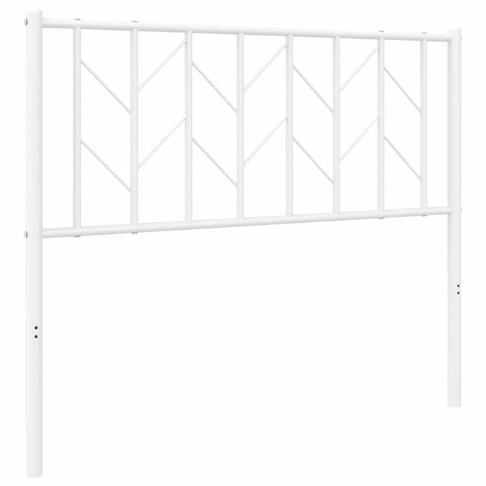 Metal Headboard White 100 cm