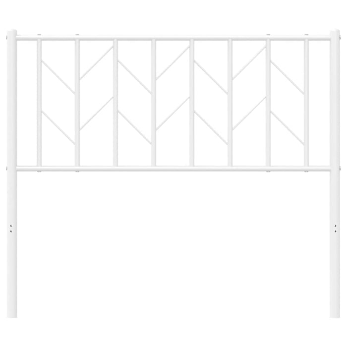 Metal Headboard White 100 cm