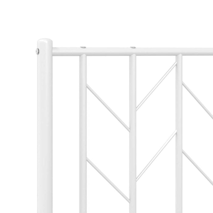 Metal Headboard White 100 cm