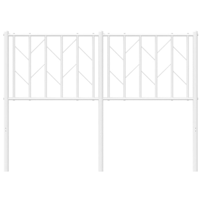 Metal Headboard White 120 cm