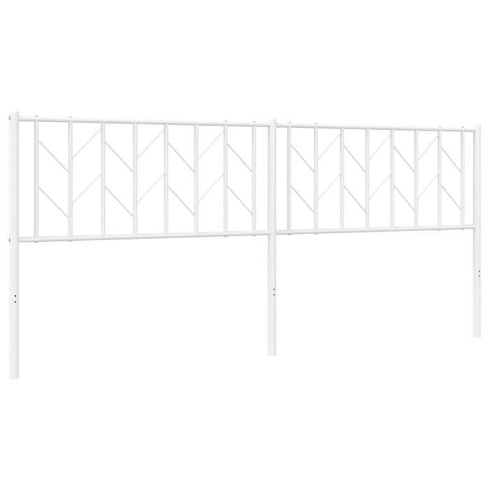 Metal Headboard White 200 cm