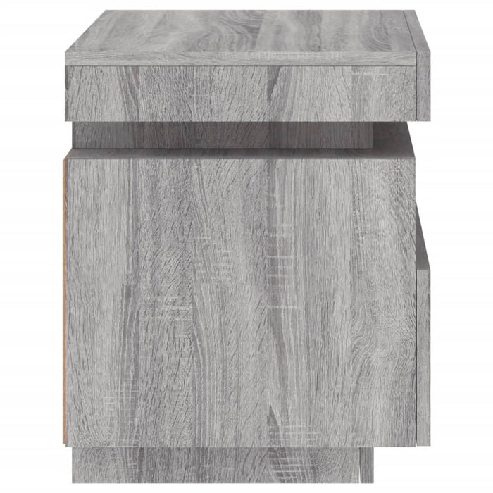 Bedside Cabinets with LED Lights 2 pcs Grey Sonoma 40x39x48.5 cm