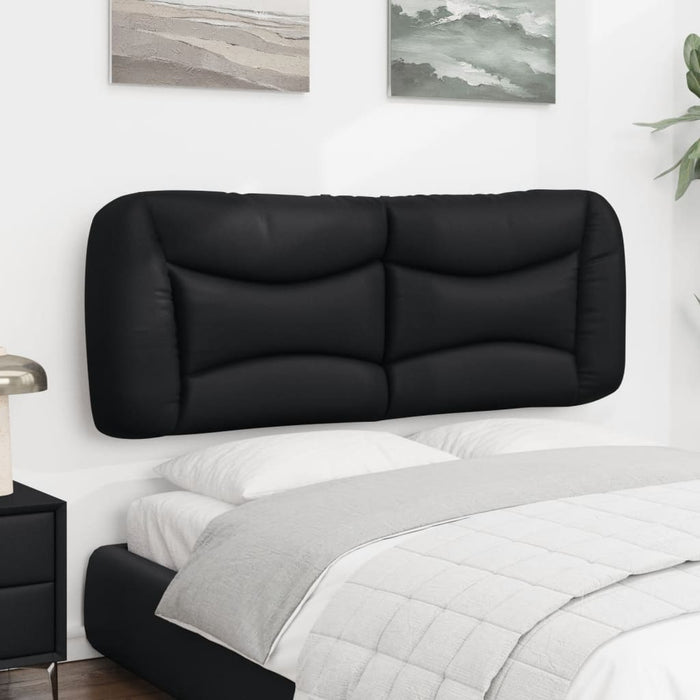 Headboard Cushion Black 135 cm Faux Leather