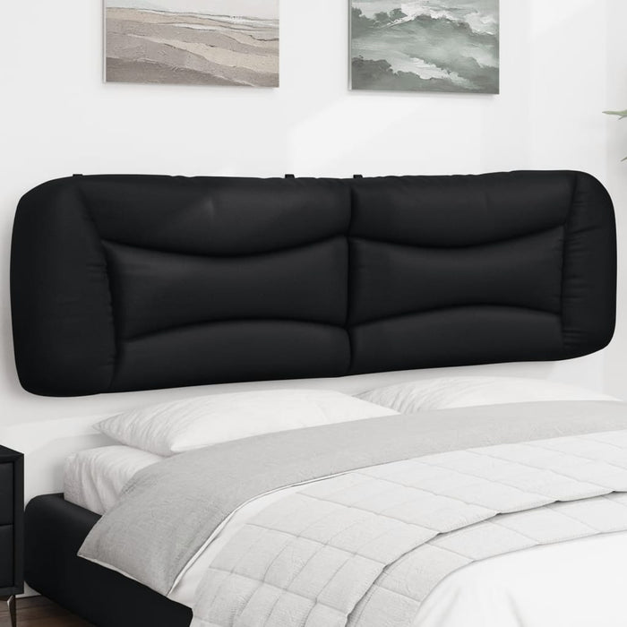 Headboard Cushion Black 180 cm Faux Leather