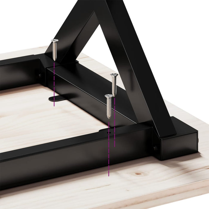 Coffee Table Legs X-Frame 40x40x33 cm Steel