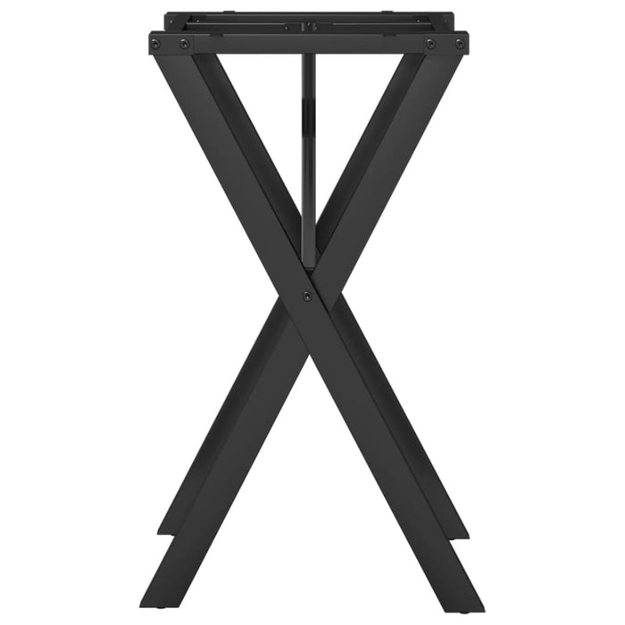 Dining Table Legs X-Frame 40x40x73 cm Steel