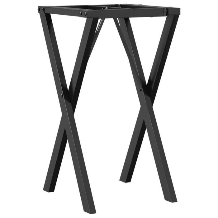 Dining Table Legs X-Frame 40x40x73 cm Steel