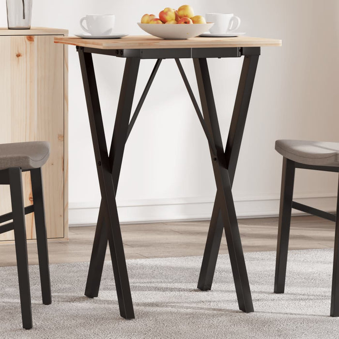 Dining Table Legs X-Frame 40x40x73 cm Steel