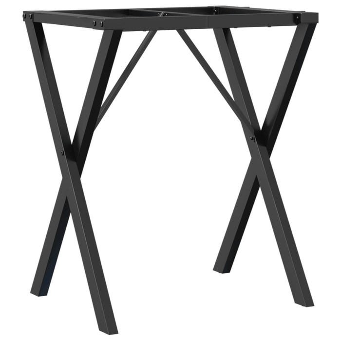 Dining Table Legs X-Frame 50x40x73 cm Steel